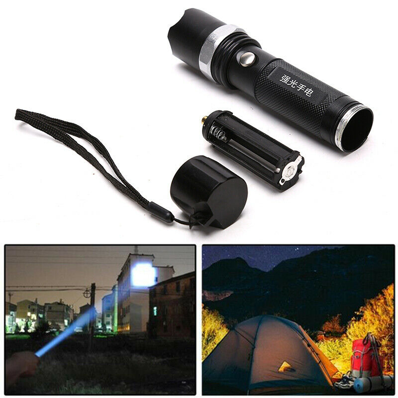 Portable Aluminum Super LED Flashlight Rotating Adjustment For Camping EmergBDA