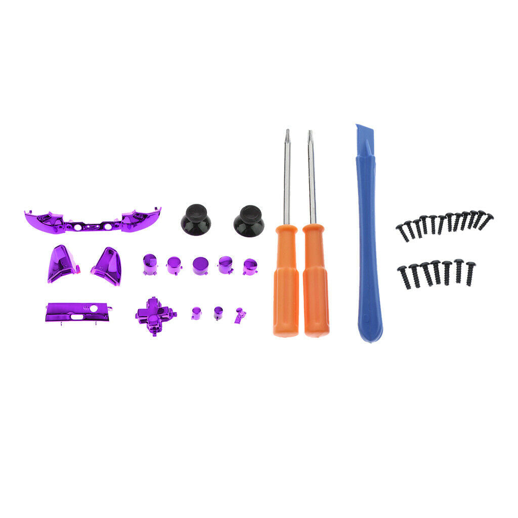 Full Button Set Mod Kit + Screwdrivers For Microsoft   One S Controllers