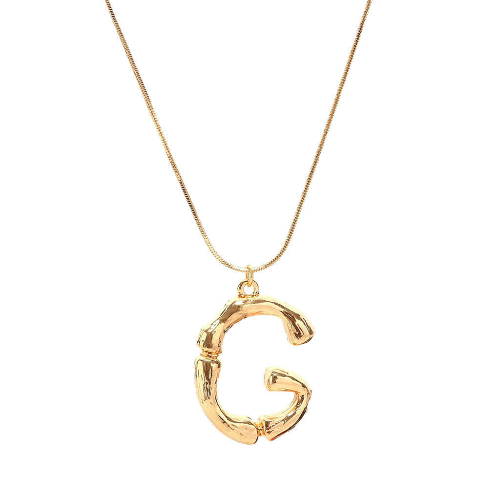 New fashion alphabet G-L Letter pendants chain necklace name necklace G