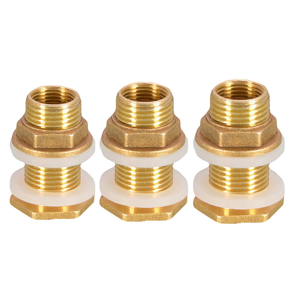 Set of 3 Water Tank Connector Garden Hose Converter M1/2'' M3/4'' M1''