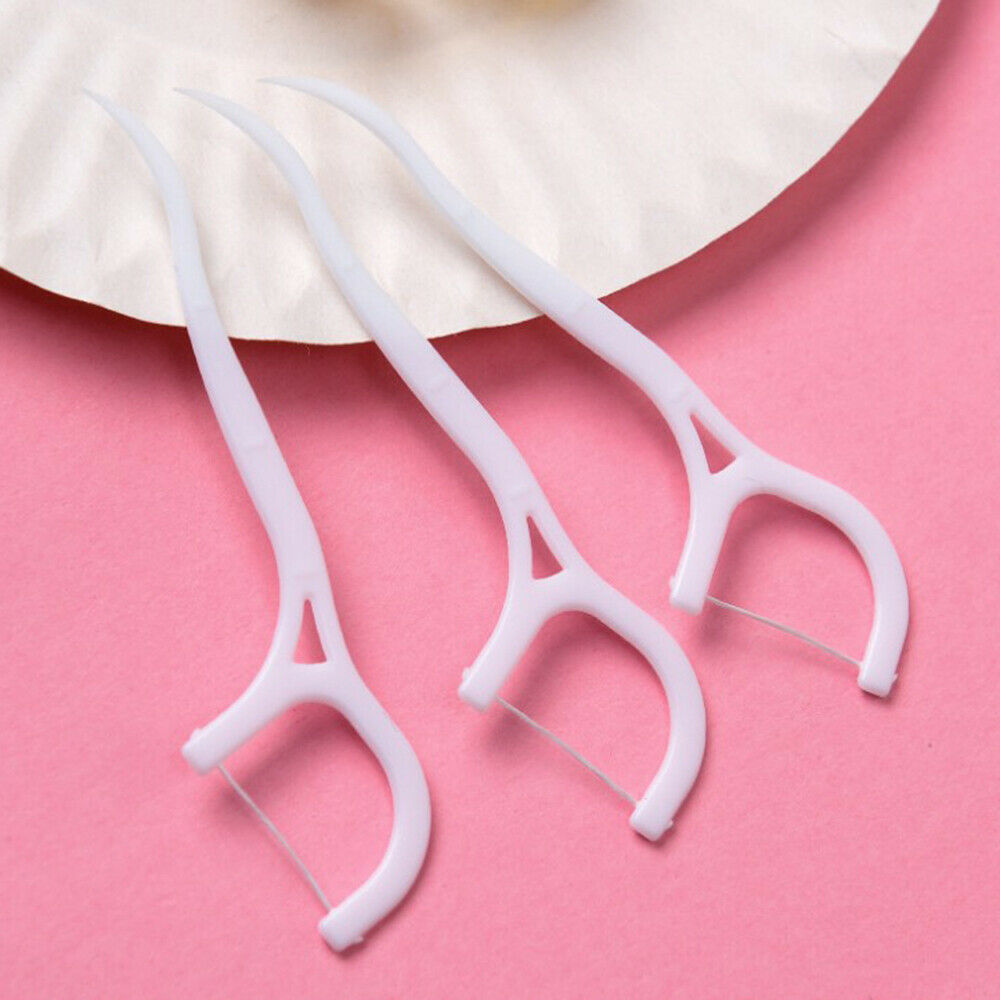 30Pcs Dental Teeth Floss Flosser Picks Toothpicks Oral Care Stick Tooth Clean