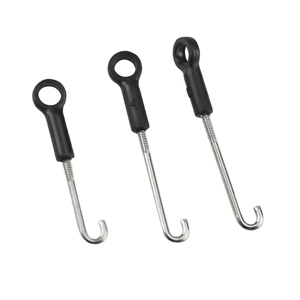 3Pcs Black Connecting Rod Linkage for Wltoys XK K130 RC Racing Drone Replacement