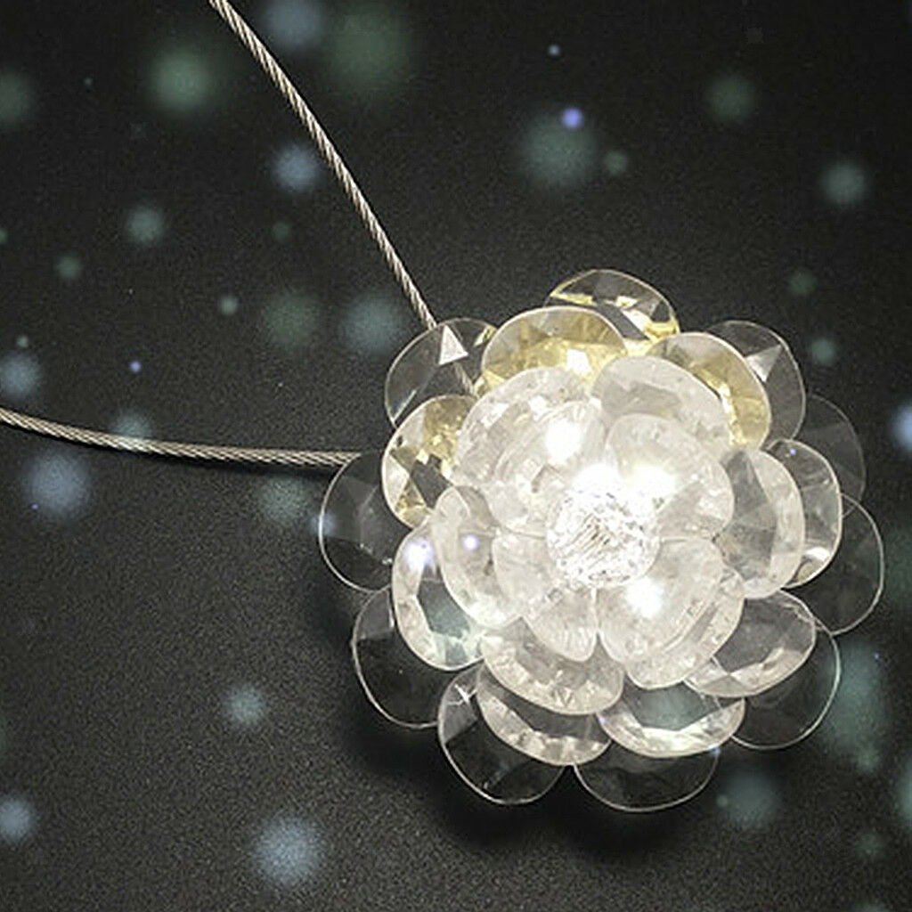 White Lotus Flower Window Curtain Holdback Tier Holder Hanger Tieback 32cm