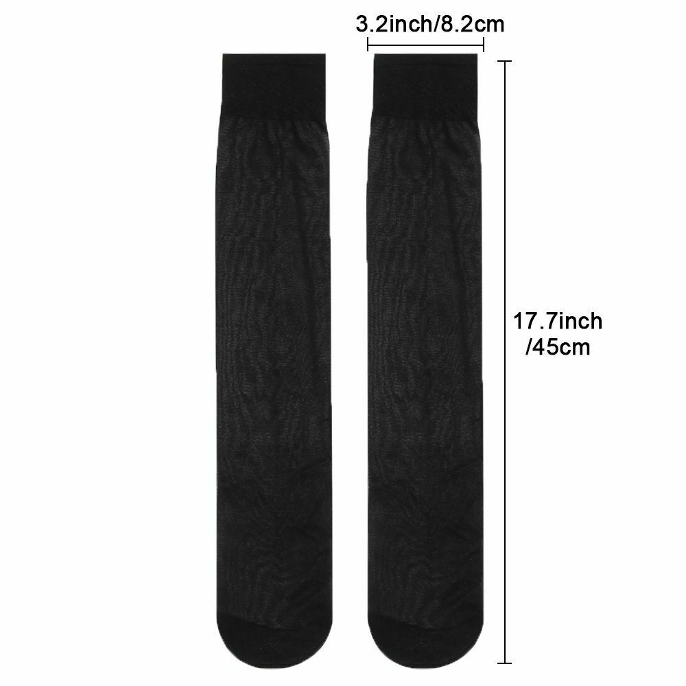 Sexy Transparent Girls Women's Socks Over Calf High Long Socks Stockings