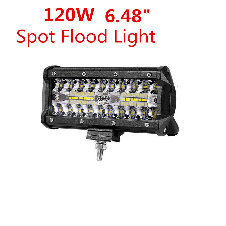 6" 120W 12000LM Car Off-Road Driving Fog Lights Spot Flood Combo LED Work Light