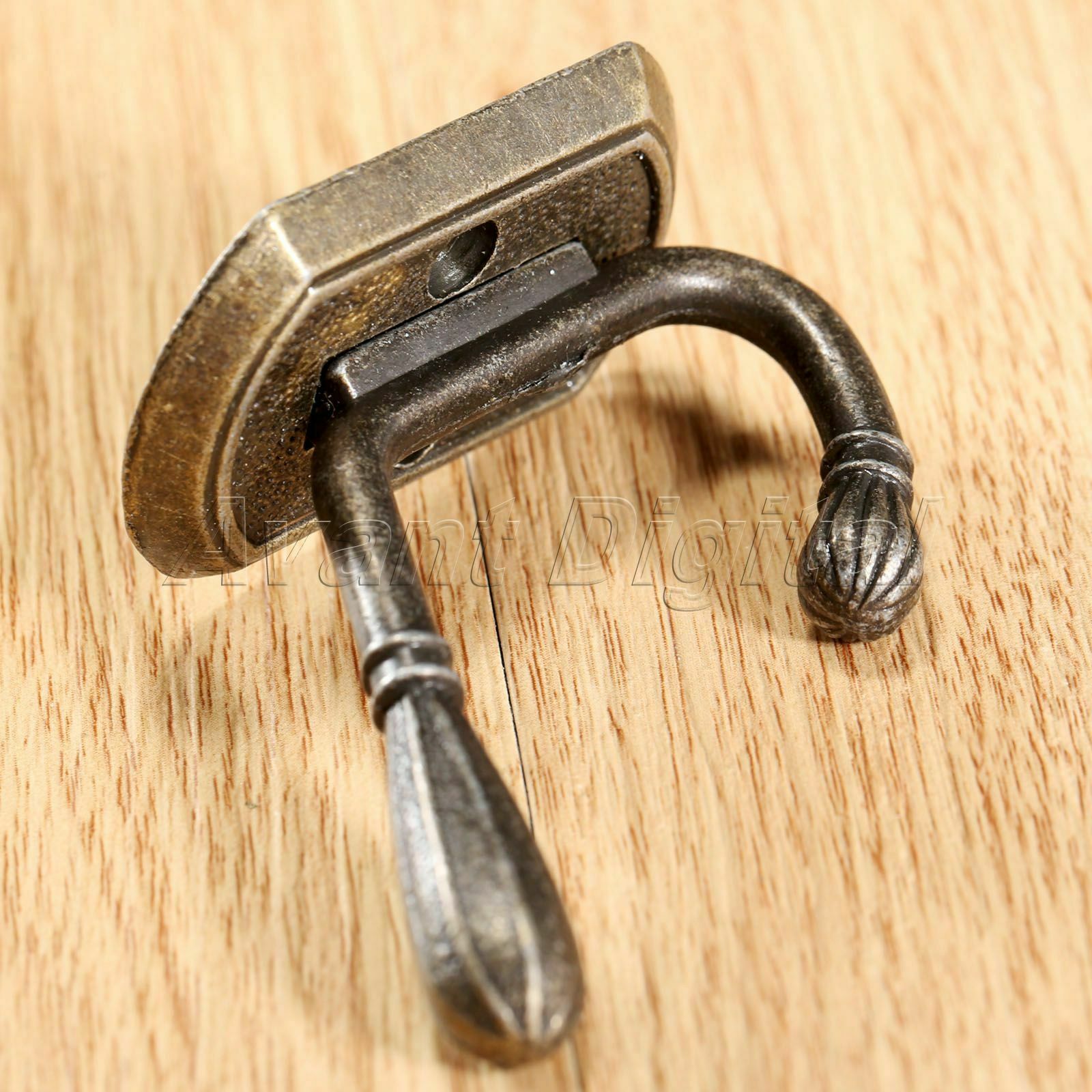 New Metal Double Hat Coat Robe Hanger Hook Door Wall Bathroom Towel Clothes Rack