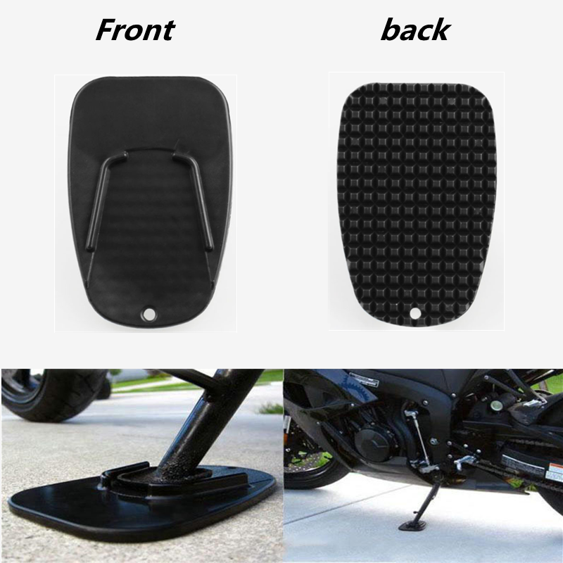 Motorcycle Bike Kickstand Plate Base Bike Side Stand Grip Support Foot Pad Base