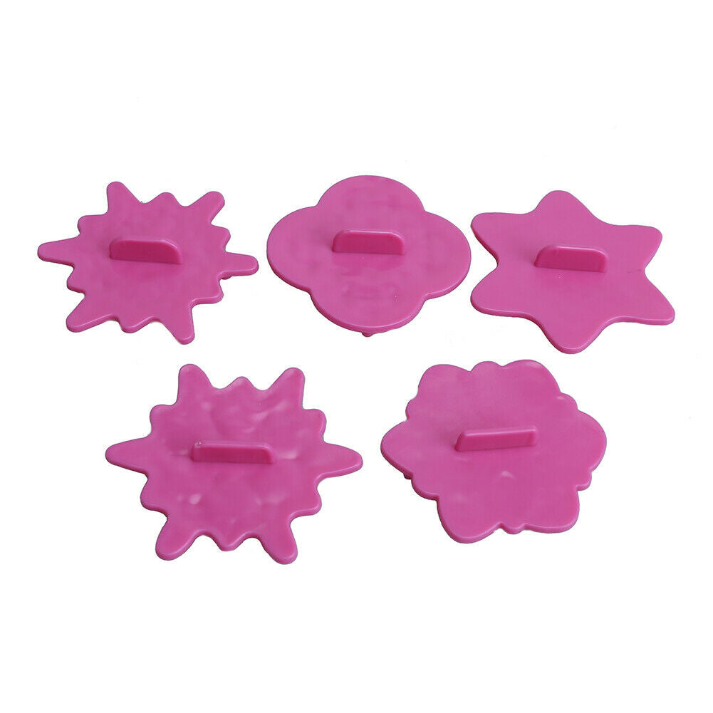 5pcs Snowflake Pattern Cutter Mold Sugarcraft Fondant Cake Decorating Tools @
