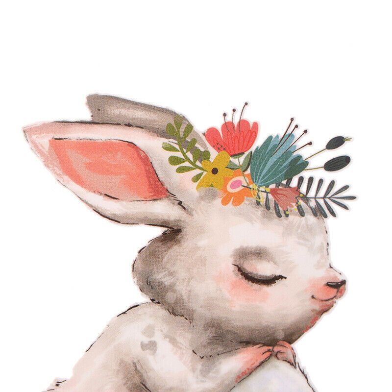 Cute Bunny Rabbit Patch Heat Transfer Iron On Transfer For Clothes Badge .l8