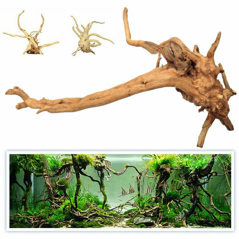 Aquarium Natural Tree Trunk Driftwood Fish Tank Plant Wood Decor OrnamentRNJ SJ