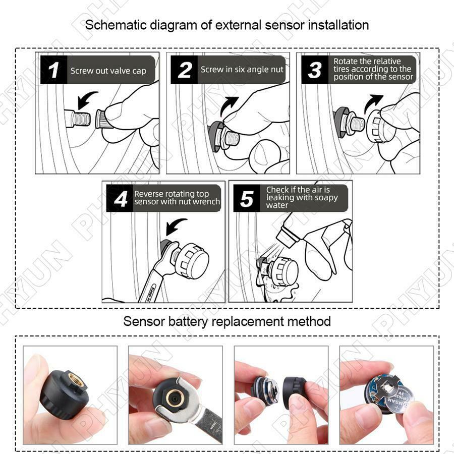 USB TPMS For Android Car Navigation DVD Player Tire Pressure Monitoring System