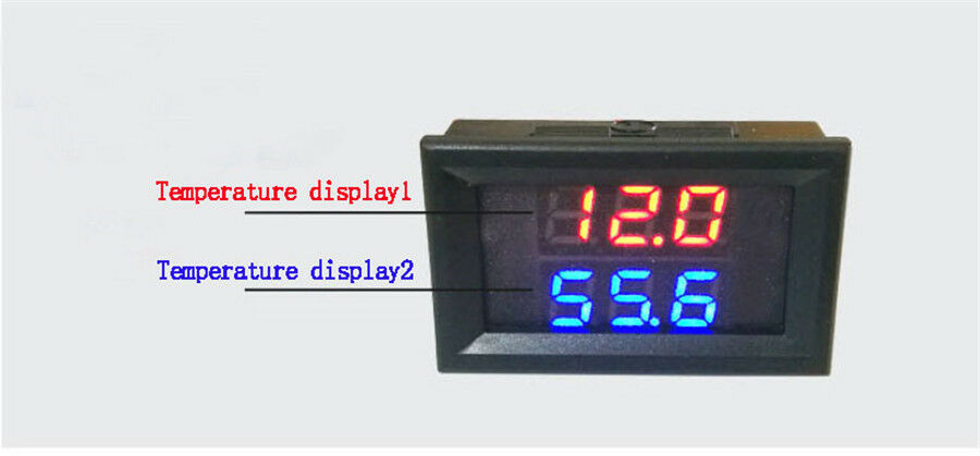 Dual Digital Intercooler Supercharger Temperature Gauge Sensor Air Charge Water