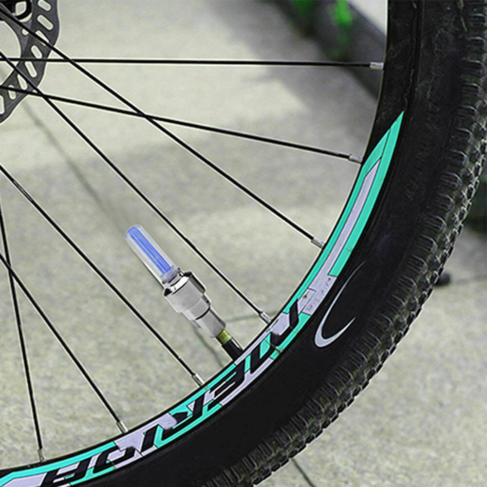 8X Bike Bicycle Car Wheel Motorcycle Tire Cap Neon Lamp LED Flash Light U