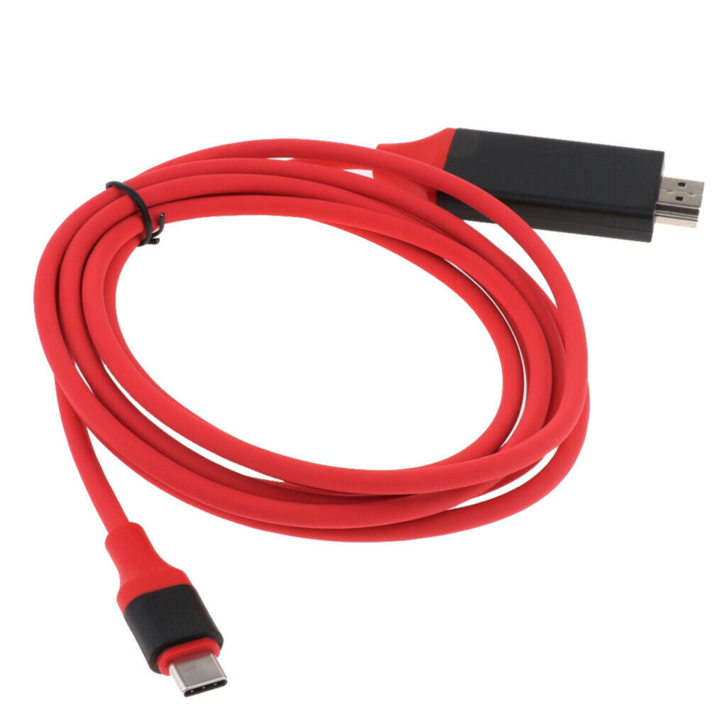 Type C to HDMI Adapter (4K, 30Hz), USB Type-C to HDMI Adapter Red