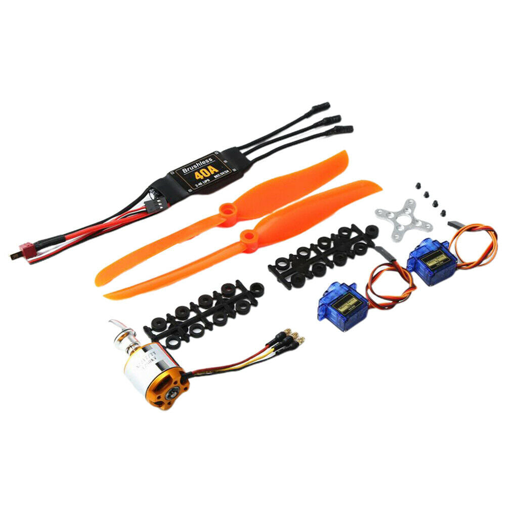 Servo Motor with Propeller and 40A ESC Set For RC Airplane Spare Parts, Easy to