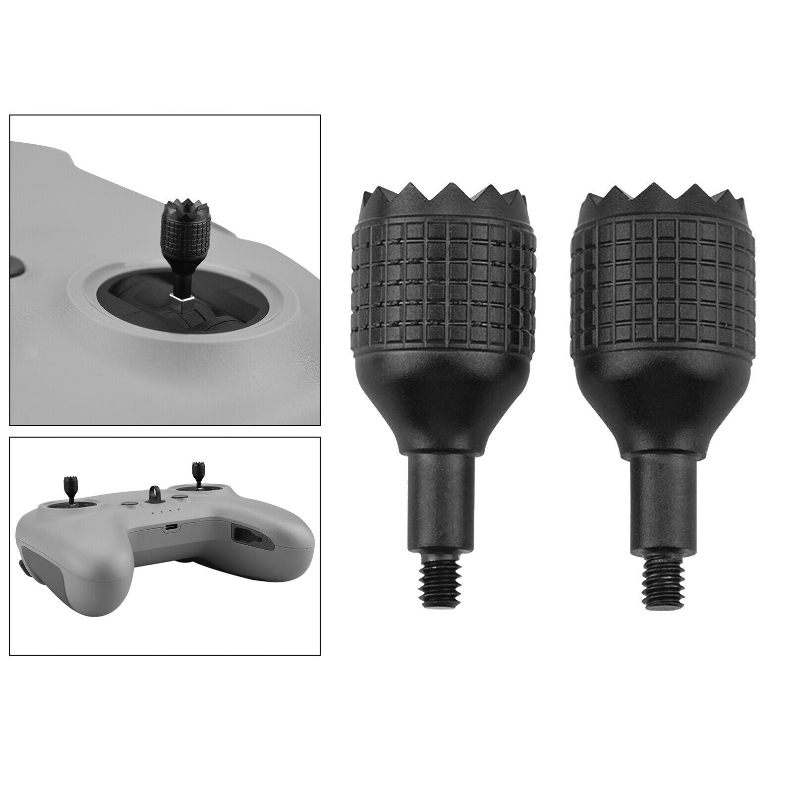 2Pcs Remote Controller Joysticks Stick Extended Aluminum Alloy for DJI FPV