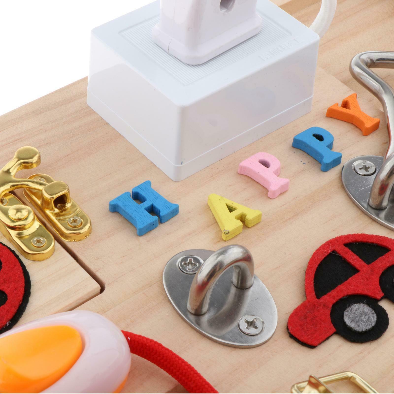 Portable Busy Board Motor Basic Learning Activity Toys For