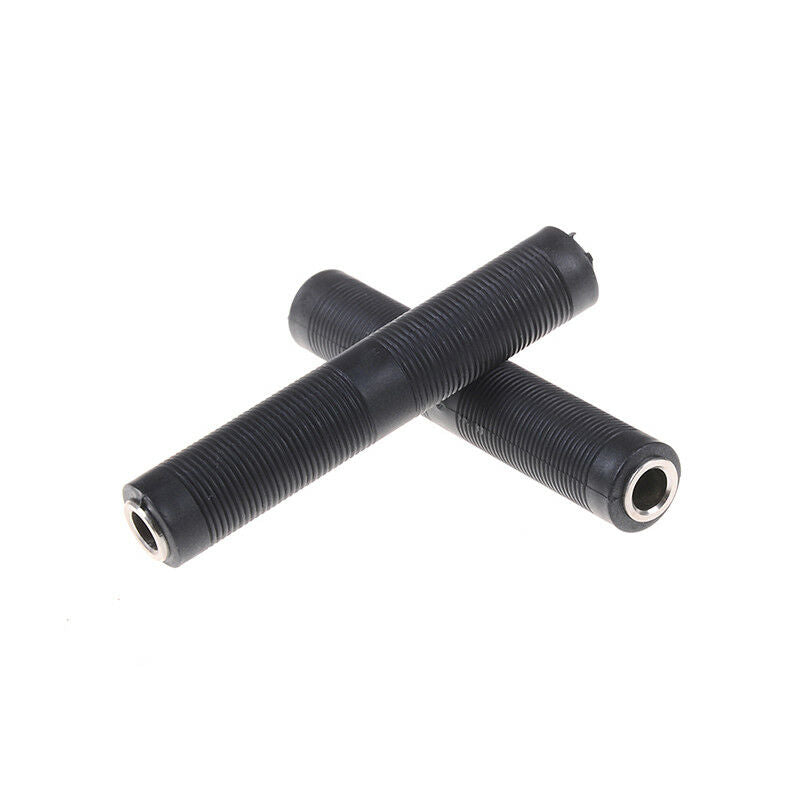 2x 6.35mm stereo female to female jack audio cable coupler adapter connec.l8