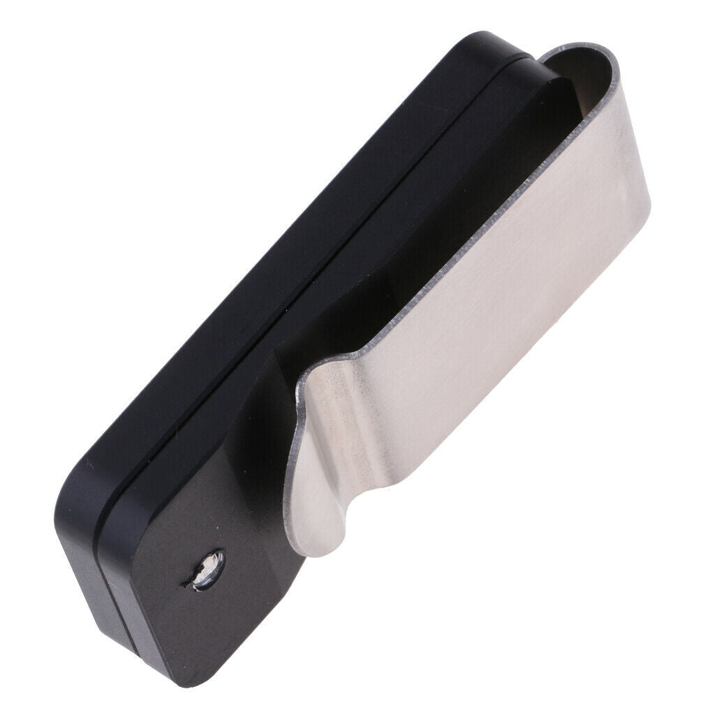 Portable Aluminum Chalk Case Belt Clip For Snooker Billiard Pool Cue Black