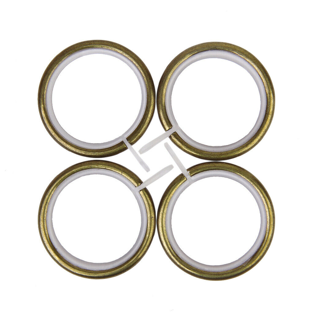 10PCS Metal Curtain Rings Silencer Noise Reduction Curtain Accessories - Bronze