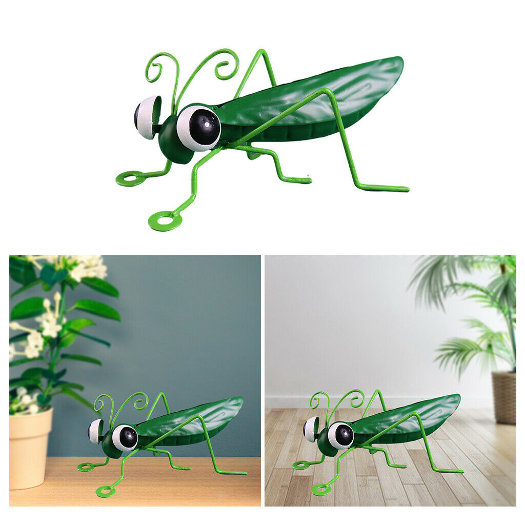 Metal Locust Ornament Landscape Decor Tropical Creative Porch green