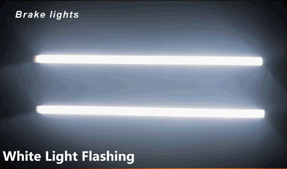 30cm Switchback Car SUV DRL LED Tube Strip Brakelight Signal Flowing Flash Light