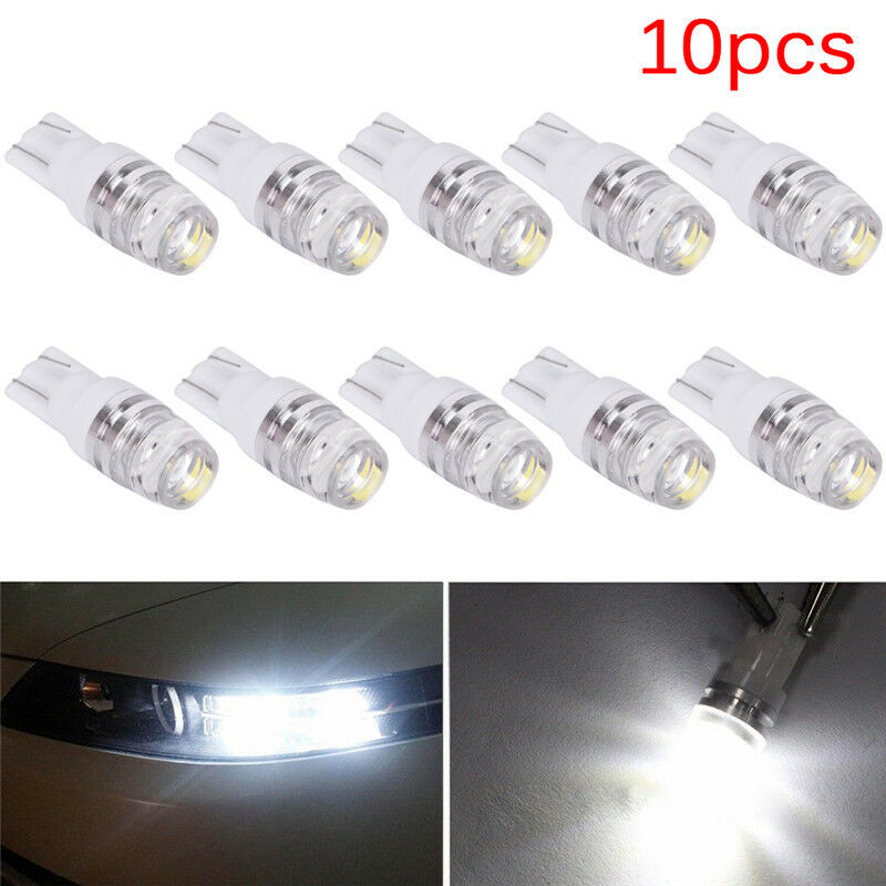 10X White High Power T10 Wedge 2323 2 LED Car Light Bulbs W5W 192 168 194  SEBD