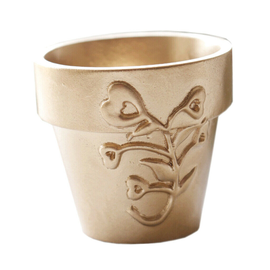 Mini Flowerpot Candy Bucket Golden Cute Creative Bucket