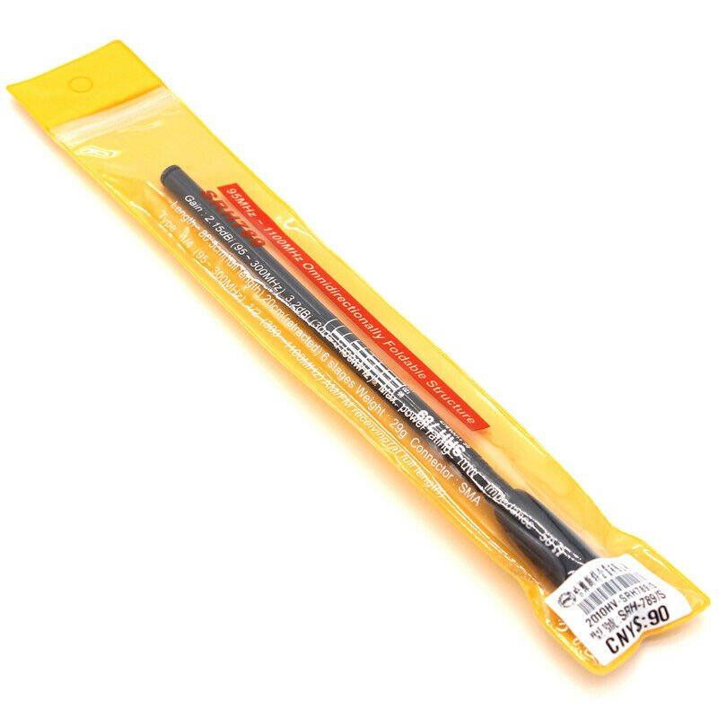 SRH789 SMA-Female 95MHz~1100MHz Dual Band Telescopic Antenna for BaoFeng UV-5R