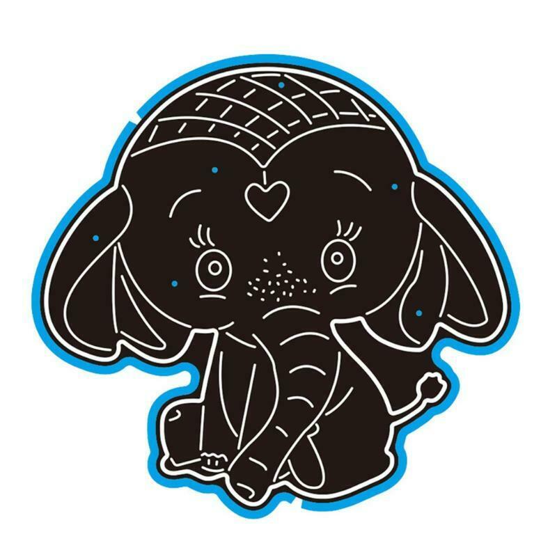Elephant Metal Cutting Dies Stencil Scrapbooking DIY Album Stamp Paper Embossing