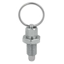 Index Plunger With Ring Pull Spring Loaded Lock Pin M6-3 Stainless Steel