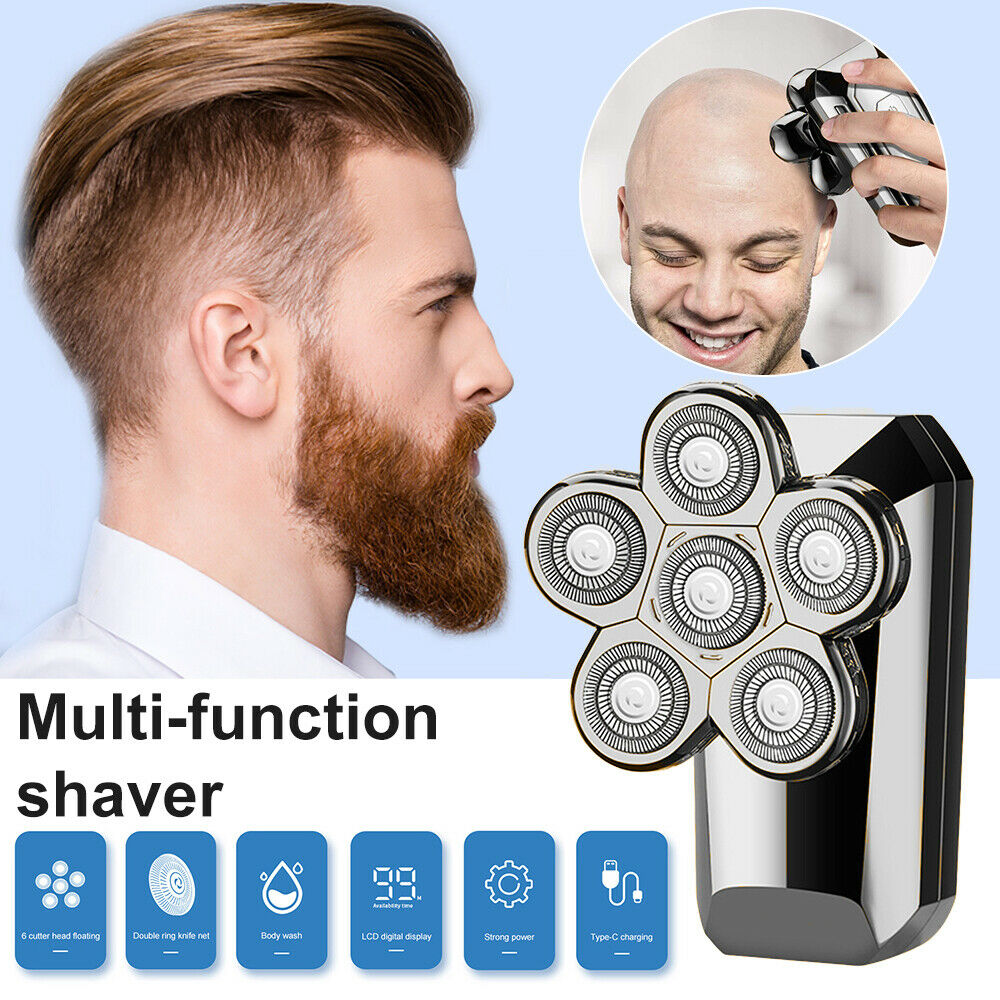 800mah 5 in 1 Electric Shaver IPX7 Rechargeable Haircutting Nose Hair Trimming