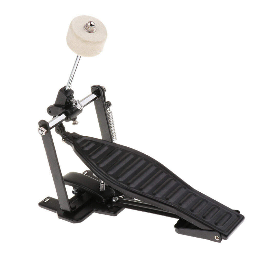 New Single Bass Drum Pedal Chain Drive Percussion Children Gift Black Black
