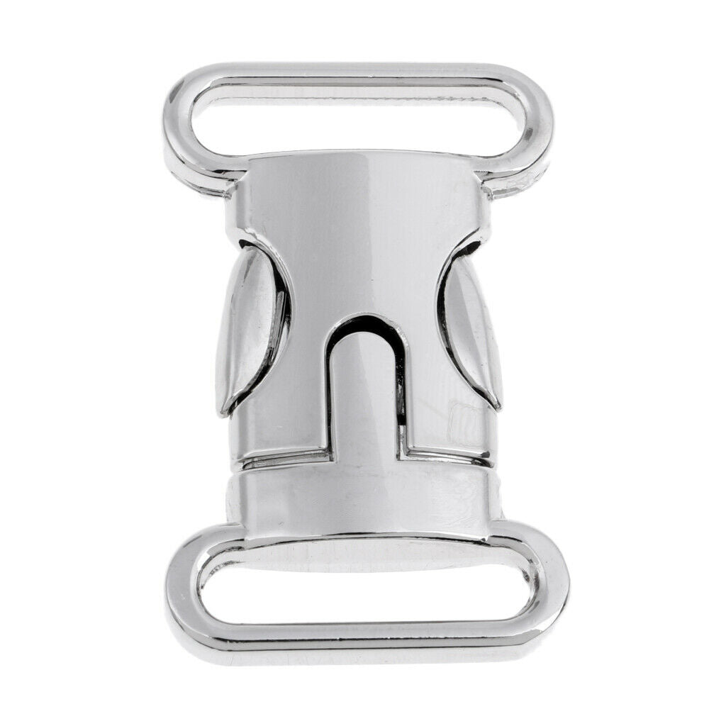 2X Metal Side Release Buckle for 20mm Backpack Webbing Strap Bracelet L