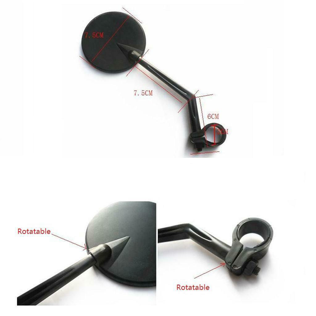 1 Piece Cycling Bicycle Handlebar Flexible Safety Rear View Rearview Mirrors