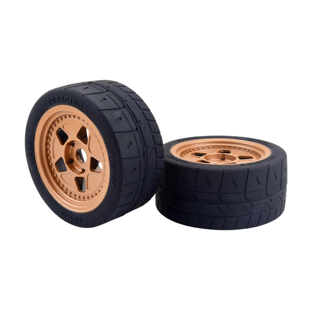 2 PCS RC Car Rubber Tires Set for ARRMA ZD Racing 1/7 RC Drift Car Parts