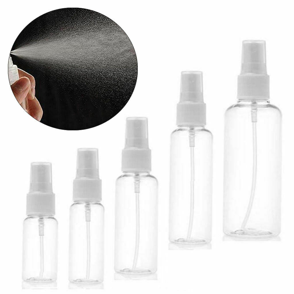 25pcs Clear Plastic Empty Cosmetic Sprayer Bottles Perfumes Container 10ml
