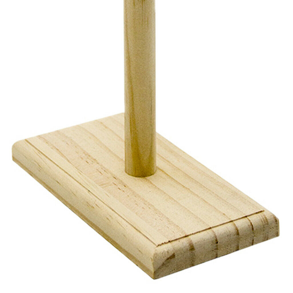 Wooden Standing Adjustable Parrot Training Perch Stand Bird Travel Perches