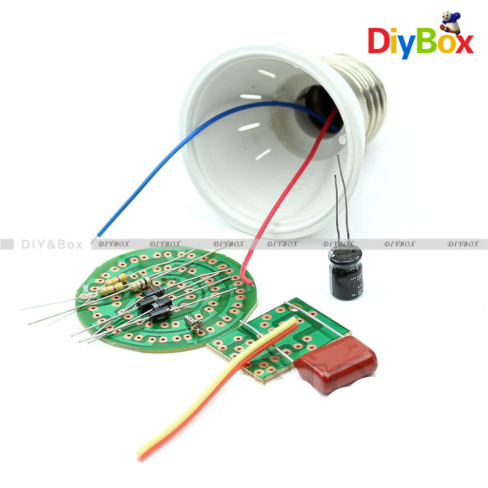Energy-Saving 38 LEDs Lamps DIY Kits Electronic Suite 1 Set D