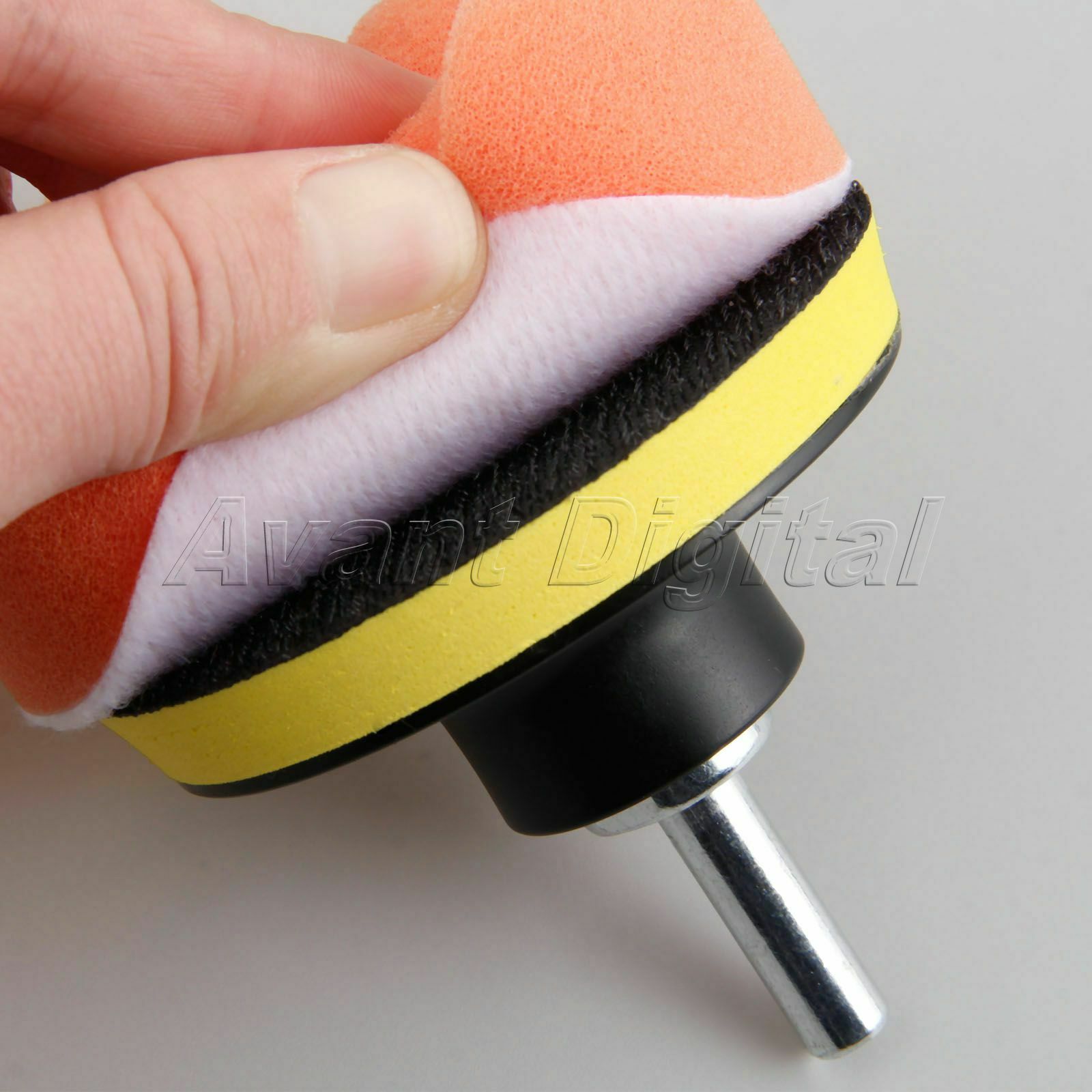 22Pcs 3" Inchinch Buffing Waxing Pads With M10 Drill For Car Polishing Cleaning