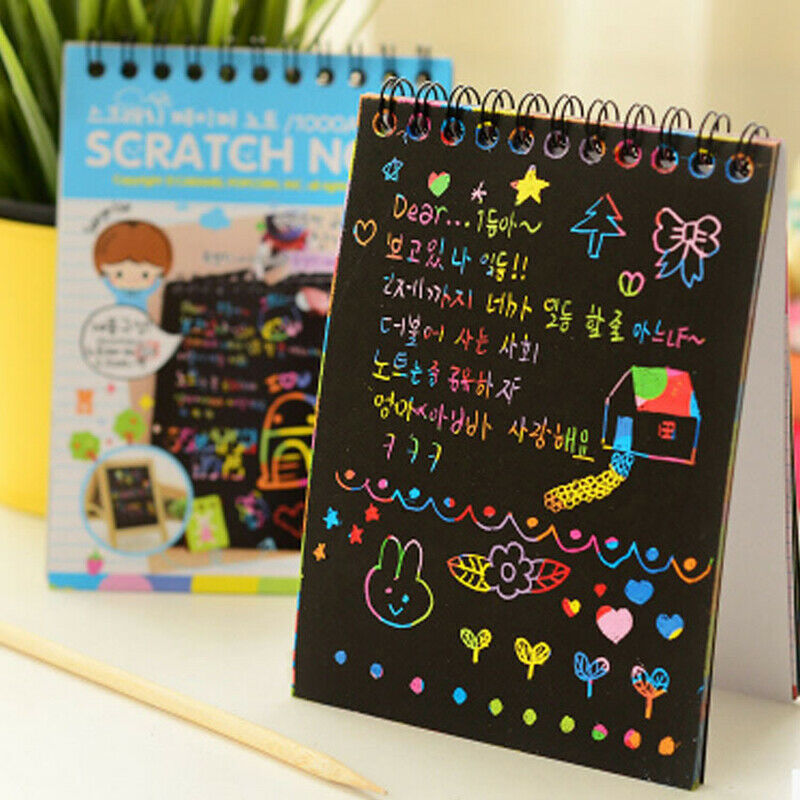 Paper Painting Drawing Children Toys Educational Scratch Stickdoodling Toys