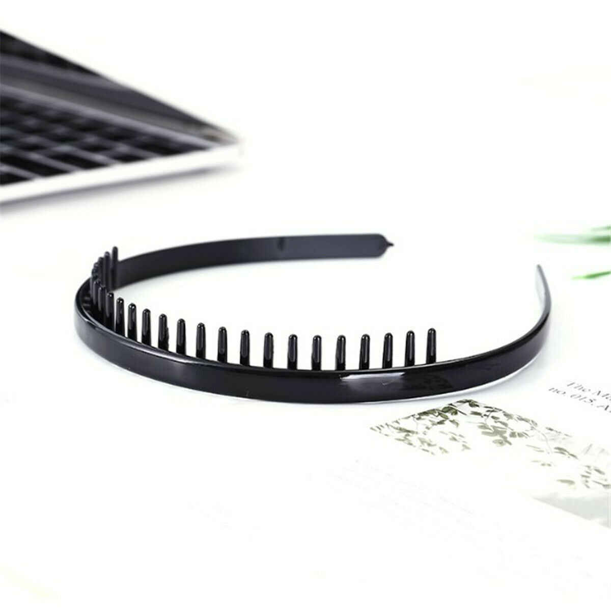 Men Women Shark Tooth Zig Zag Gym Sports Football Soccer Headband Hair Head Band
