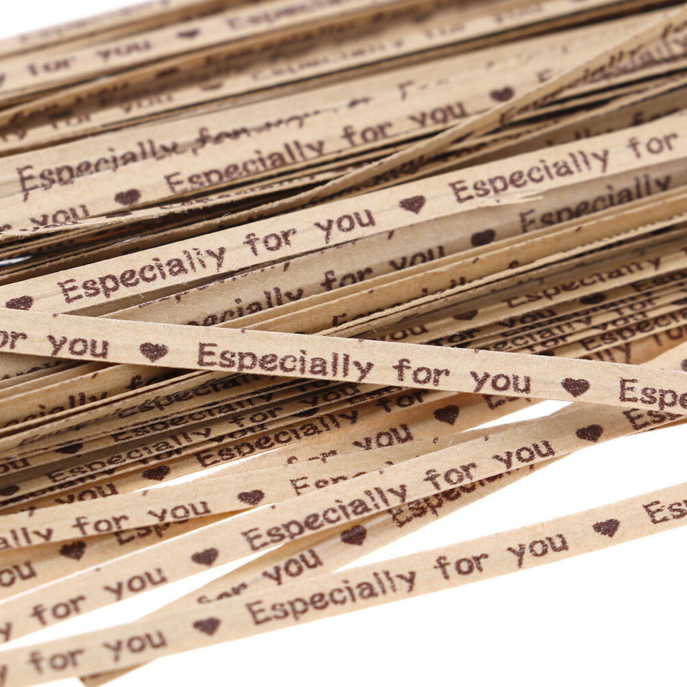 100X gift wrapping especially for you twist ties for bakery cookie candy b.l8
