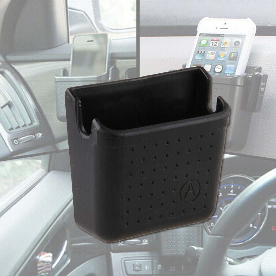 Universal Organizer Storage Box Phone Sunglasses Holder Black Car Accessories