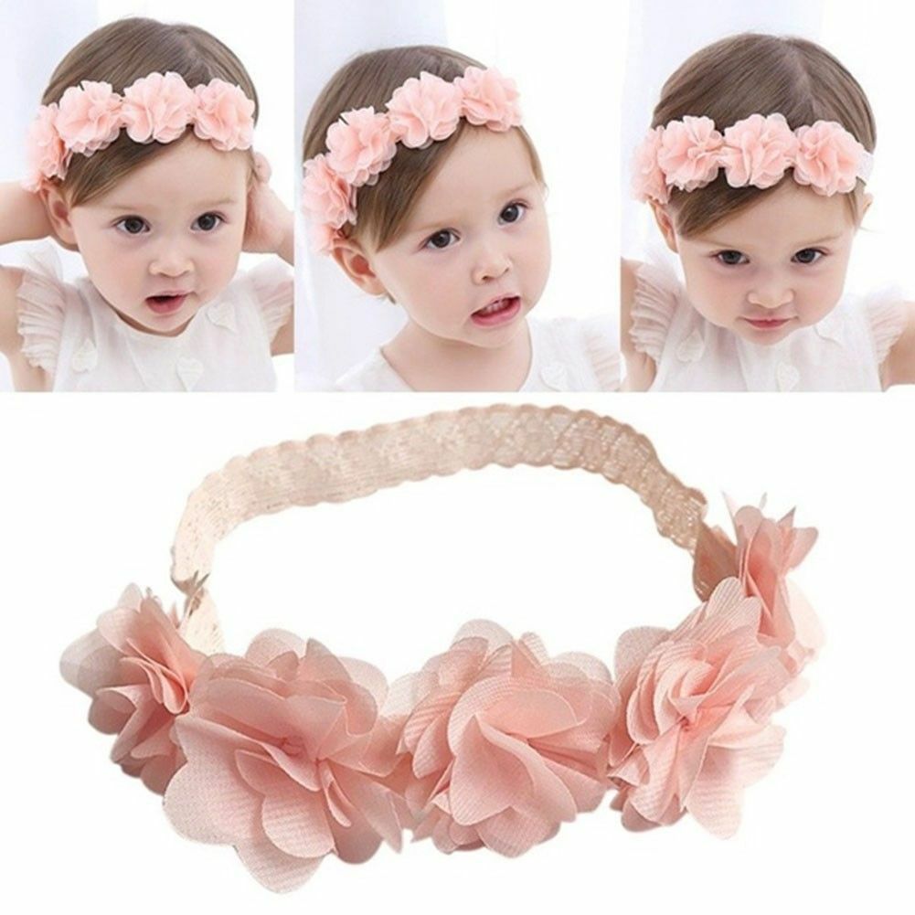 Kids Baby Girl Toddler Cute Lace Flower Hair Band Headwear Headband Accessories