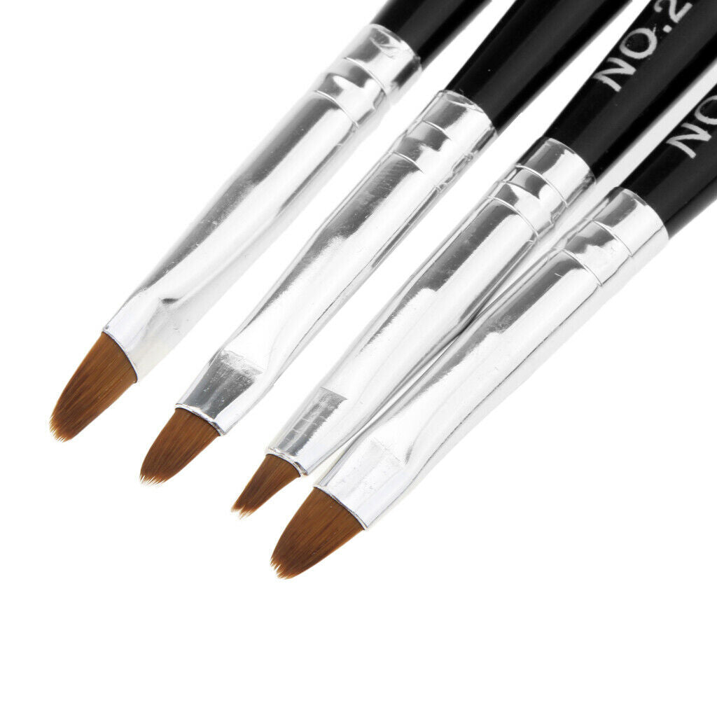 4Pcs UV Gel Nail Art Painting Dotting Pen Brushes Manicure DIY Tool Kit Set