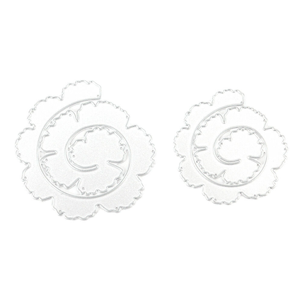 Twin flower Metal DIY Cut Dies Stencil Scrapbook Album Paper Card Emboss C.l8