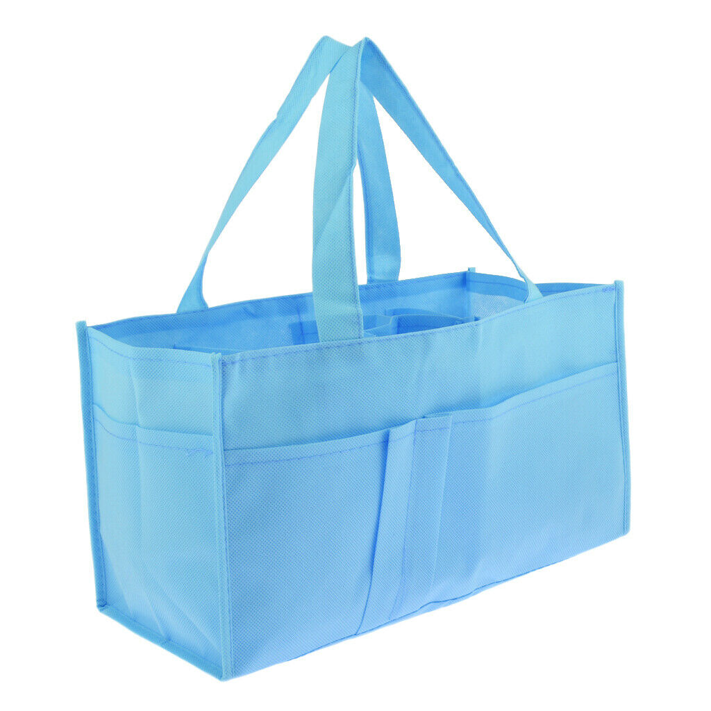 Women Travel Handbag Organizer Pouch Insert Purse Outdoor Camping Bag Blue