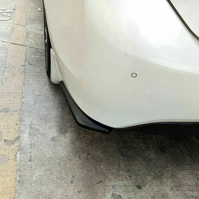 Universal Rear lip Bumper Spoiler Canards Diffuser Car Side Fin Scratch Protect