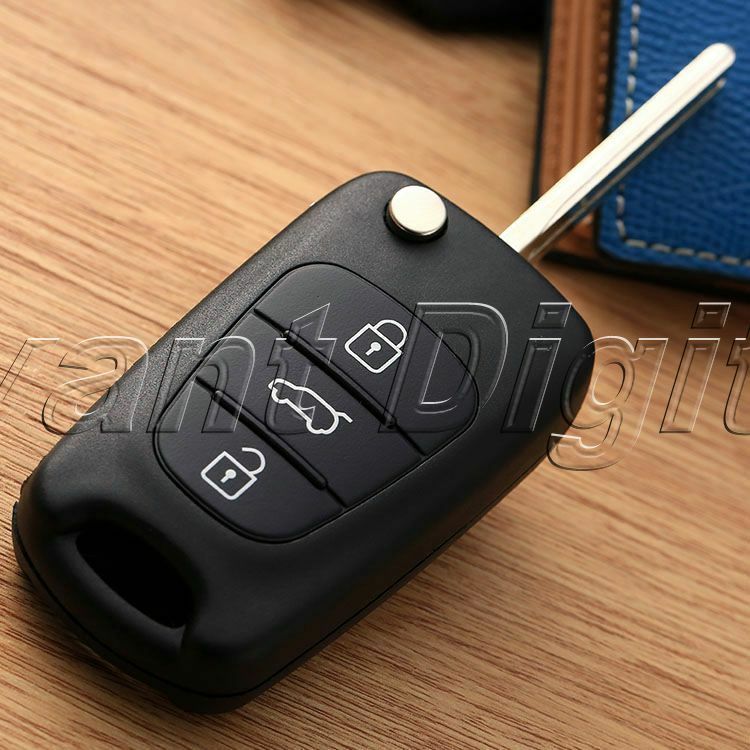 Remote Flip Folding Key Shell Case Cover 3 buttons For Hyundai I20 I30 IX35 I35